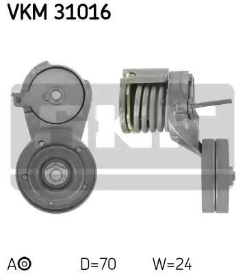 Napinacz paska wielorowkowego 1,4-1,6 98- z rolką SKF VKM31016