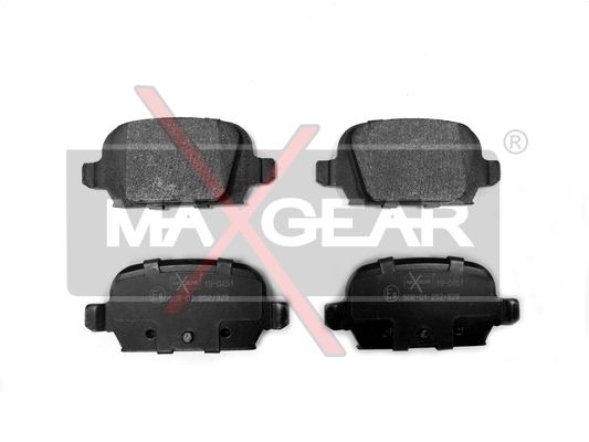 KLOCKI HAMULCOWE TYŁ OPEL CORSA C 2001- MaXgear 19-0451