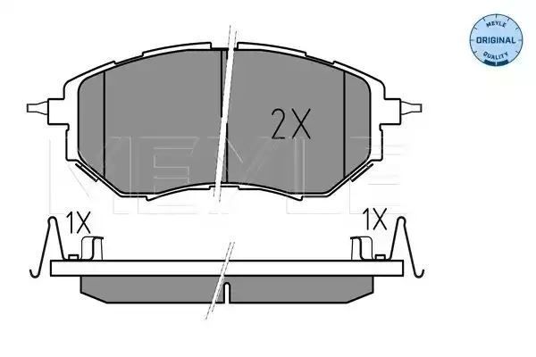 KLOCKI HAMULCOWE PRZÓD SUBARU LEGACY IV 3,0 03- Z CZUJNIKIEM MEYLE 0252422218/W