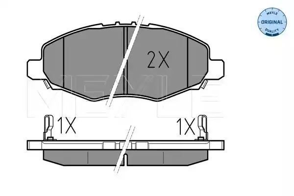 KLOCKI HAMULCOWE PRZÓD TOYOTA HI-LUX 2,5 D-4D 01-15 MEYLE 0252452316/W