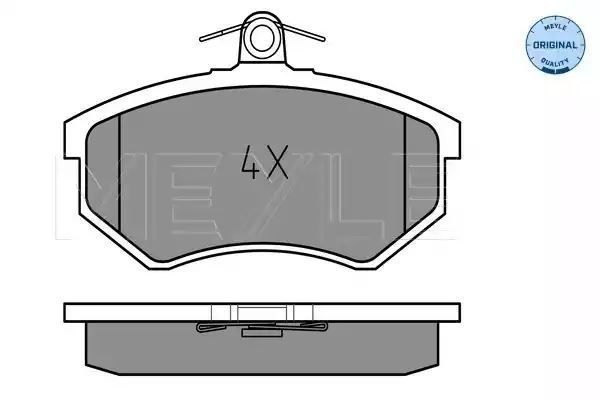 KLOCKI HAMULCOWE PRZÓD VW AUDI 80 100 82-9 BEZ CZUJNIKA MEYLE 252066919