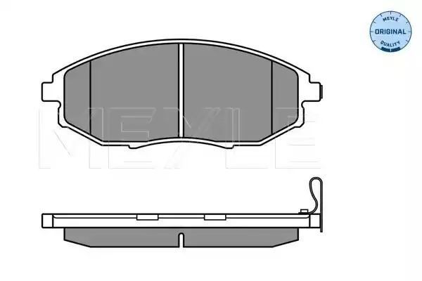 KLOCKI HAMULCOWE PRZÓD CHEVROLET EPICA 06- Z CZUJNIKIEM MEYLE 0252486417/W