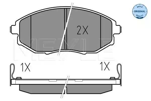 KLOCKI HAMULCOWE PRZÓD CHEVROLET EPICA 06- Z CZUJNIKIEM MEYLE 0252486417/W