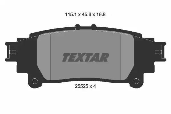 Klocki hamulcowe tył Lexus GS Textar 2552501