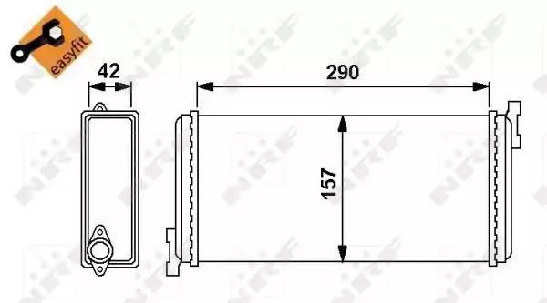 Nagrzewnica Mercedes 190 W201 82- NRF 54240
