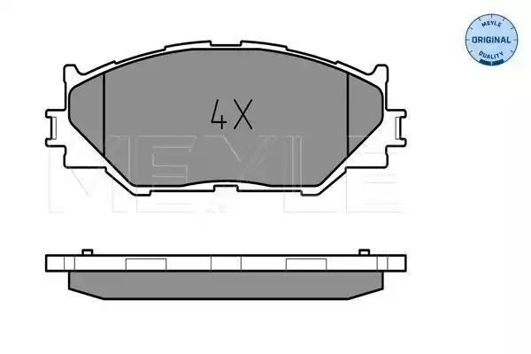 KLOCKI HAMULCOWE PRZÓD LEXUS IS 220D/250 05- MEYLE 252398317