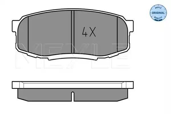 KLOCKI HAMULCOWE TYŁ TOYOTA LAND CRUISER 4,5 D-4D/4,6-4,7 07- MEYLE 252465317