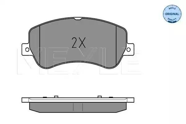 KLOCKI HAMULCOWE PRZÓD MERCEDES X204 GLK220-350 08- MEYLE 252486720