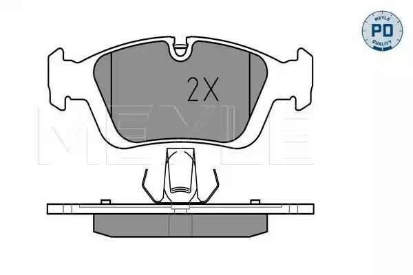KLOCKI HAMULCOWE PRZÓD BMW E46 98- E36 90- E85 Z4 03- MEYLE 0252328717/PD