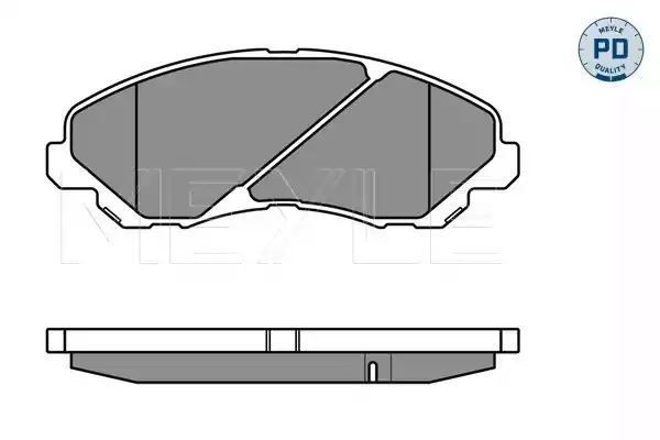 KLOCKI HAMULCOWE PRZÓD MITSUBISHI GALANT 96-04 LANCER 03- SPACE RUNNER WAGON 98- MEYLE 0252358416/PD