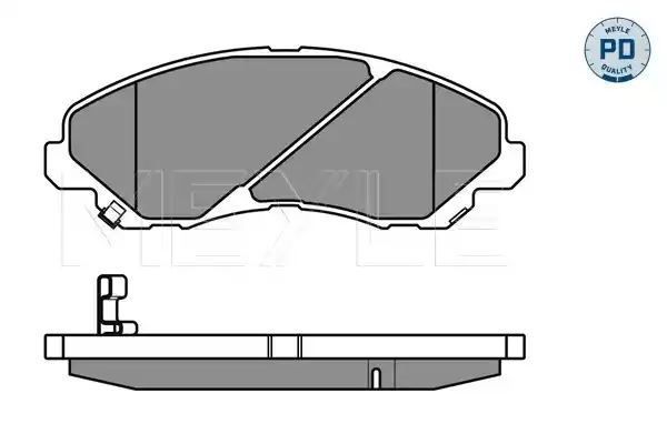 KLOCKI HAMULCOWE PRZÓD MITSUBISHI GALANT 96-04 LANCER 03- SPACE RUNNER WAGON 98- MEYLE 0252358416/PD