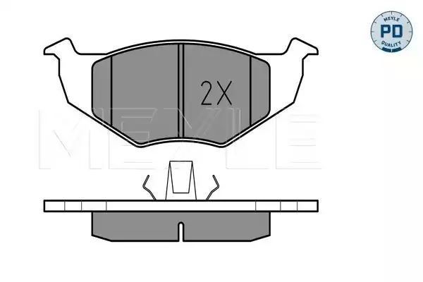 KLOCKI HAMULCOWE PRZÓD VW GOLF POLO VENTO 91-01 MEYLE 0252186619/PD