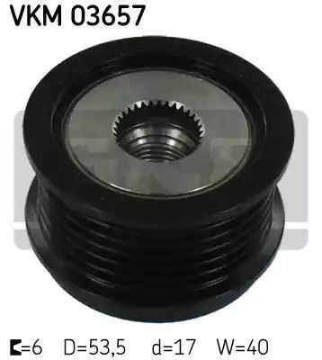 Koło pasowe alternatora Ford 1,4TDCI-2,0TDCI FIESTA 08-  C-MAX 10- FOCUS 11- GRAND C-MAX 10- SKF VKM03657