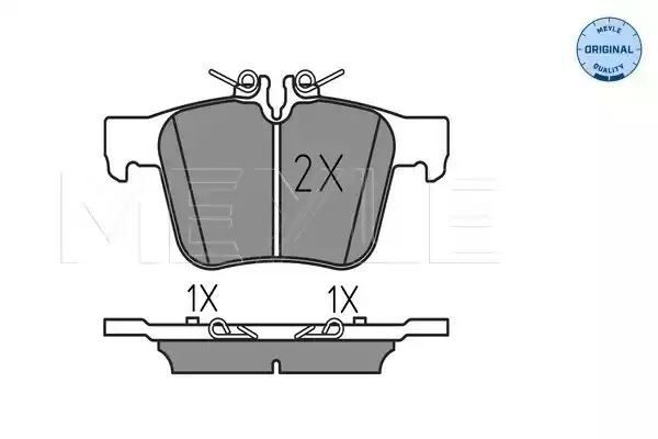 KLOCKI HAMULCOWE TYŁ MERCEDES W205 1,6-3,0 14- MEYLE 252535416