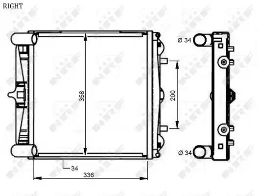 Chłodnica Porsche BOXSTER 08 1999-07 2004 NRF 59131