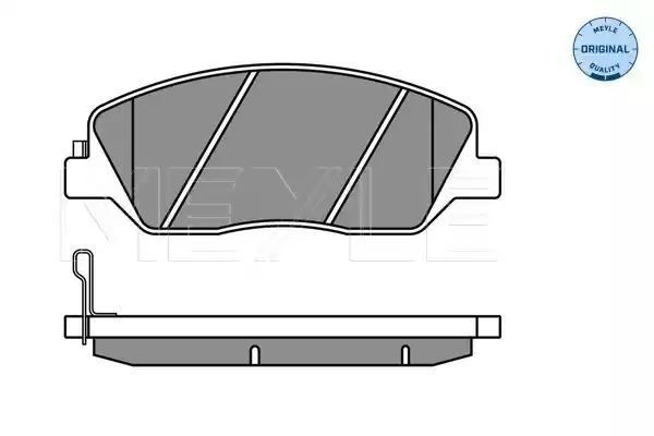 KLOCKI HAMULCOWE PRZÓD HYUNDAI SANTA FE 06- Z CZUJNIKIEM MEYLE 0252435117/W
