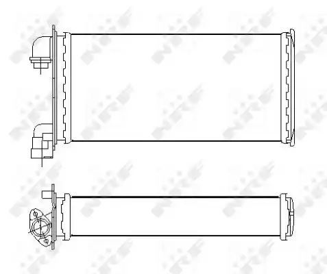 NAGRZEWNICA BMW 3 E30 83-  NRF 53543