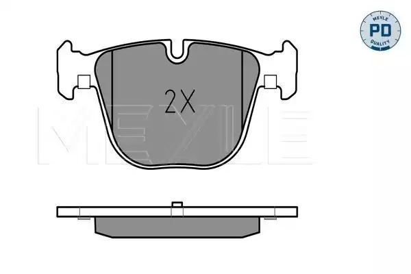 KLOCKI HAMULCOWE TYŁ BMW F01 F02 730-730 08- MEYLE 0252373116/PD