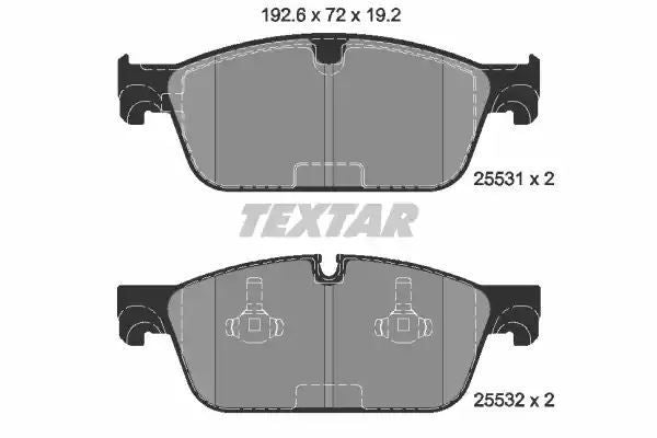 Klocki hamulcowe przód Mercedes W166 X166 GL ML 11- AMG Textar 2553101