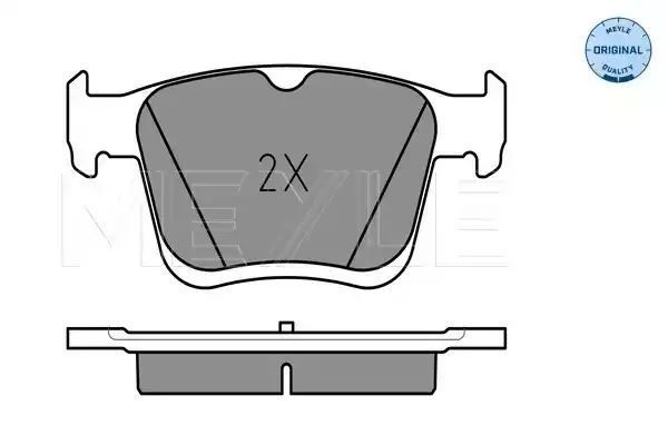 KLOCKI HAMULCOWE TYŁ VW GOLF 7 12- A3 12- MEYLE 252500816
