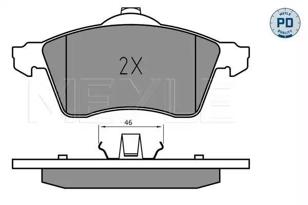 KLOCKI HAMULCOWE PRZÓD VW T4 1,9-2,5 TDI 90-03 MEYLE 0252188319/PD
