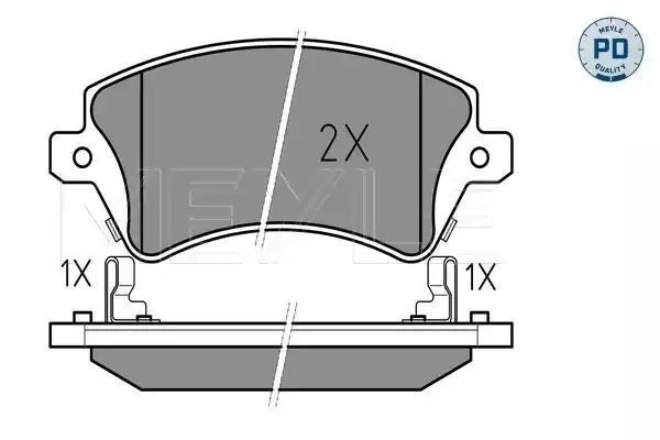 KLOCKI HAMULCOWE PRZÓD TOYOTA COROLLA UK 01- MEYLE 0252376617/PD