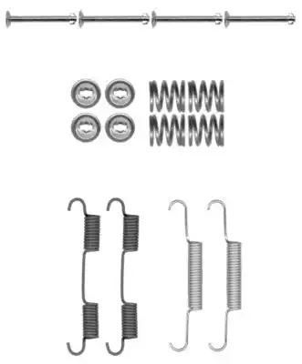 Sprężyny szczęk hamulcowych Nissan T. 370Z 09- Textar 97037500