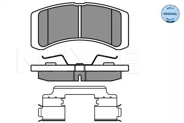 KLOCKI HAMULCOWE PRZÓD DAIHATSU CUORE VII 1,0 03- Z CZUJNIKIEM MEYLE 0252422914/W