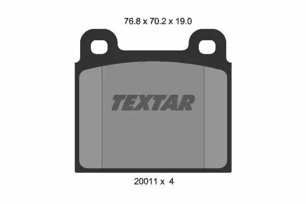 KLOCKI HAM. VW P. T2 79-86 Textar 2001104