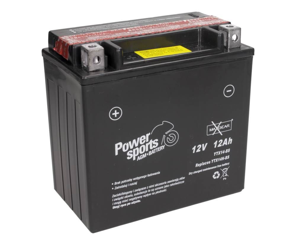 AKUMULATOR MOTO. 12V 12AH 160A L+ (WYM:150X87X148) +KWAS MaXgear 85-9008