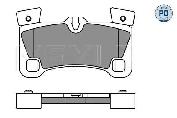 KLOCKI HAMULCOWE TYŁ VW TOUAREG 02- Q7 CAYENNE MEYLE 0252429616/PD