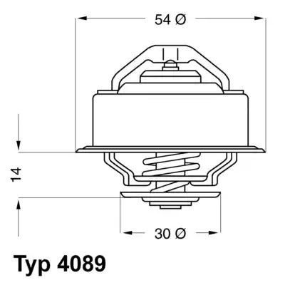 TERMOSTAT VOLVO 87C 2,0-2,3 340/740/940 Wahler 408987D