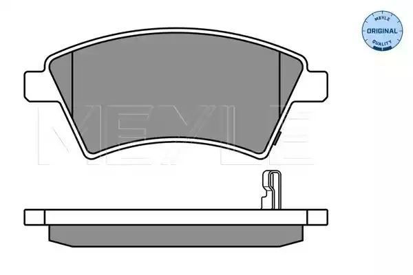 KLOCKI HAMULCOWE PRZÓD FIAT SEDICI 06- SUZUKI SX4 06- Z CZUJNIKIEM MEYLE 0252439116/W