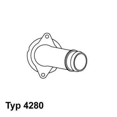 TERMOSTAT DB OM605 80C (Z OBUDOWĄ) Wahler 428080D