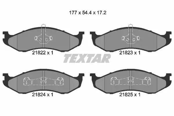Klocki hamulcowe przód Jeep CHEROKEE GRAND CHEROKEE -99 WRANGLER KIA CARNIVAL Textar 2182202