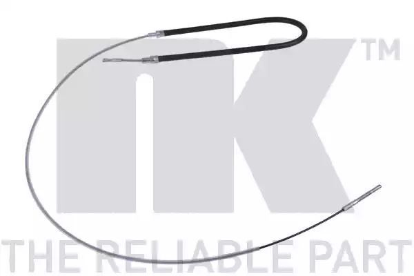 Linka hamulca ręcznego BMW E34 88-97 LE PR tył HAM.TARCZOWE  1755 610  NK Autoparts 901518