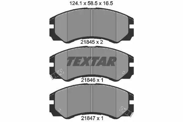 Klocki hamulcowe przód Opel FRONTERA 2,0-2,8 92- ISUZU Textar 2184501