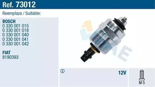 ELEKTROZAWÓR POMPY WTR. BOSCH FAE 73012