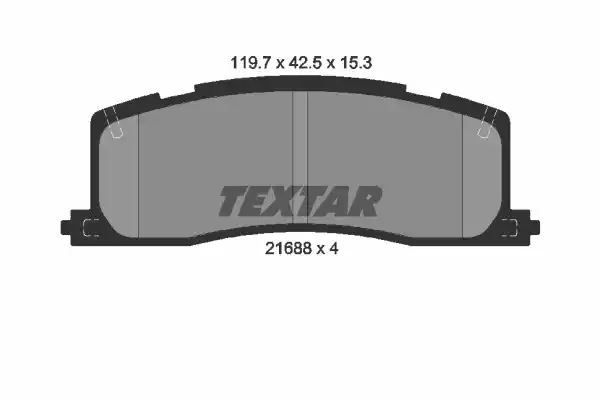 Klocki hamulcowe tył Toyota PREVIA 2,4 90-00 Textar 2168801