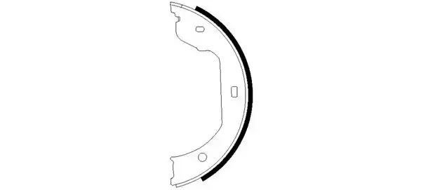 Szczęki hamulca ręcznego BMW E46 E60 E65 E63 E83 E70 E71 F01 VW T5 QB105-0841 Textar 91058700