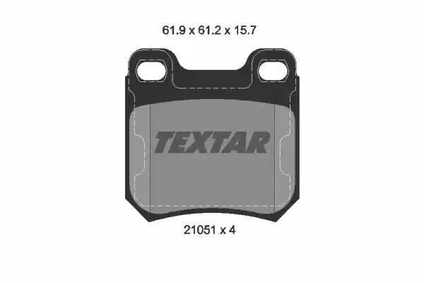 Klocki hamulcowe tył Opel OMEGA A 1,8-2,3 87-94 Textar 2105101
