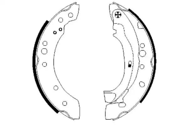 Szczęki hamulcowe Citroen C2 C3 1,4HDI 203,2x38 QB105-0805 Textar 91059800