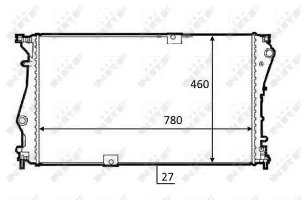 Chłodnica Opel VIVARO 2.0 CDTI 01-2006> 4406359 NRF 58498
