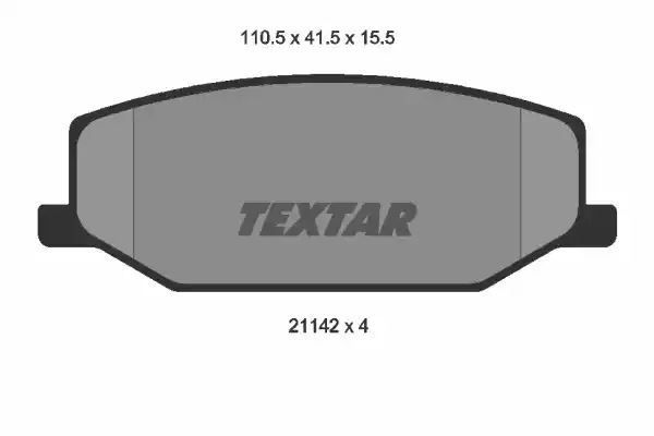 Klocki hamulcowe przód Suzuki SAMURAI Textar 2114202
