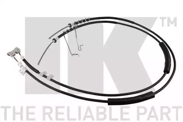 Linka hamulca ręcznego Ford TRANSIT CONNECT 02- LE PR tył  1792 1582X2  NK Autoparts 9025121
