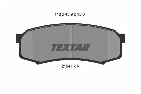 Klocki hamulcowe tył Toyota LANDCRUISER 03 PAJERO 03 Textar 2194701