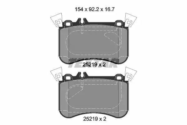 Klocki hamulcowe przód Mercedes W176 X156 2,0 4MATIC 13- Textar 2521905