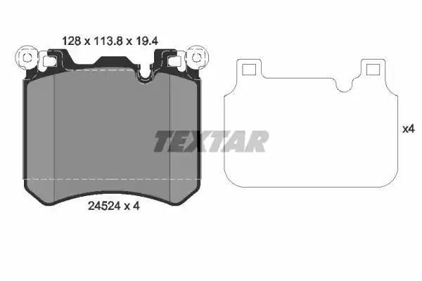 Klocki hamulcowe przód BMW E70 E71 X5 X6 09- WERSAJA M Textar 2452401