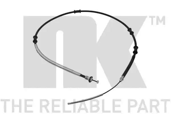 Linka hamulca ręcznego Fiat DOBLO 1,3-1,6D MULTIJET 10- LE PR tył HAM. BĘBNOWE  1850 1567  NK Autoparts 9023177