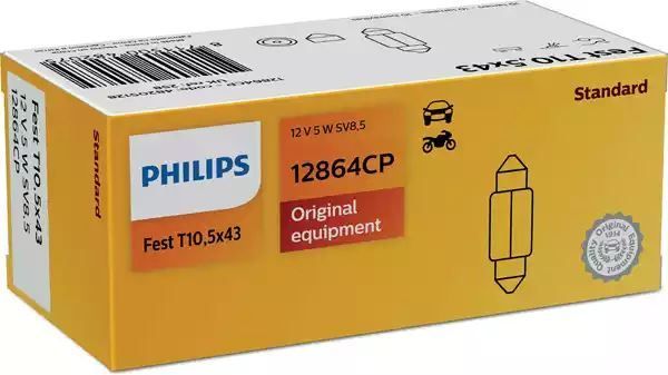 ŻARÓWKA RURKOWA 12V/5W 10,5X40MM Philips 12864CP